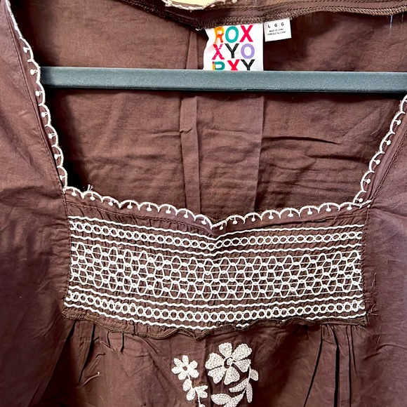 Roxy Linen Embroidered Shirt - Picture 3 of 5